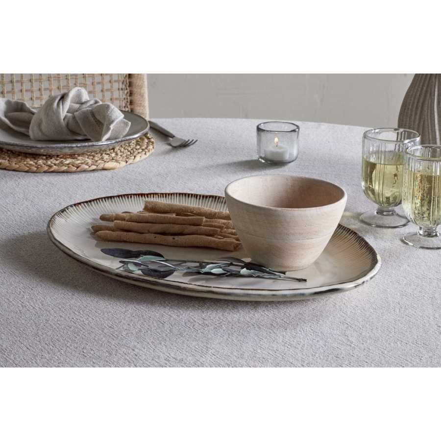 Nkuku Malia Large Oval Platter - Cream