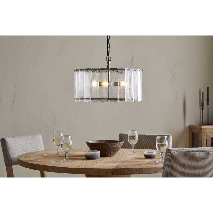 Nauka Statement Pendant - Aged Bronze & Clear Nkuku Nauka Statement Pendant - Aged Bronze & Clear