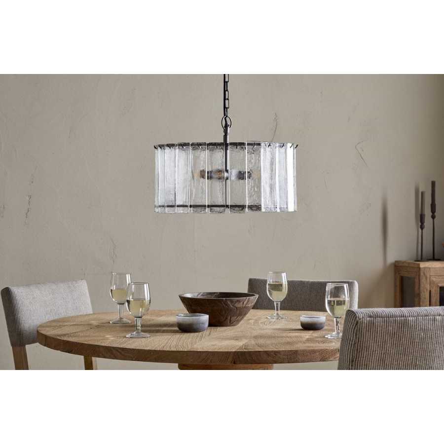 Nauka Statement Pendant - Aged Bronze & Clear Nkuku Nauka Statement Pendant - Aged Bronze & Clear