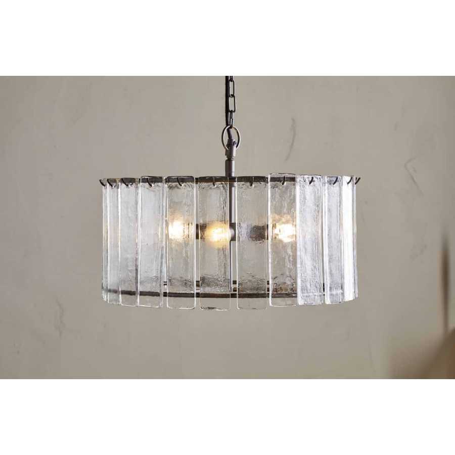Nauka Statement Pendant - Aged Bronze & Clear Nkuku Nauka Statement Pendant - Aged Bronze & Clear