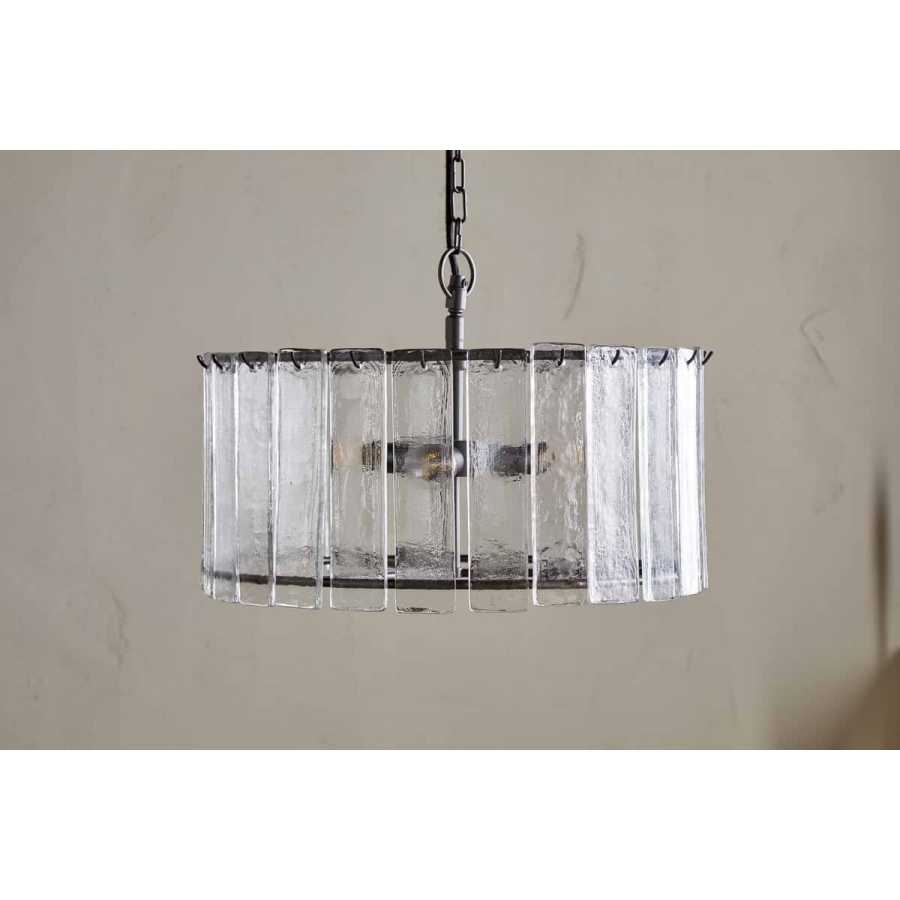 Nauka Statement Pendant - Aged Bronze & Clear Nkuku Nauka Statement Pendant - Aged Bronze & Clear