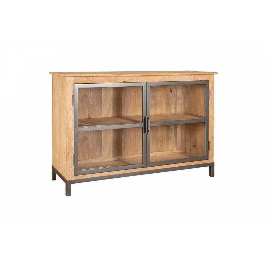 Nkuku Nirvi Mango Wood & Iron Sideboard - Black
