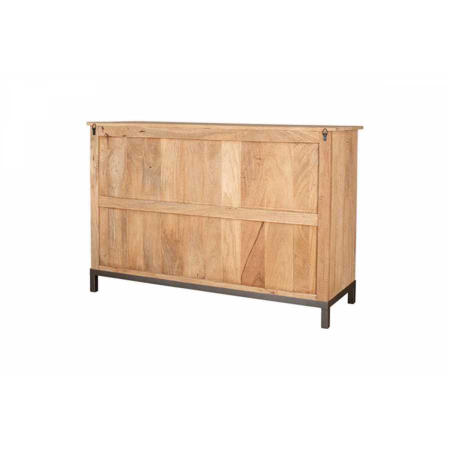 Nkuku Nirvi Mango Wood & Iron Sideboard - Black
