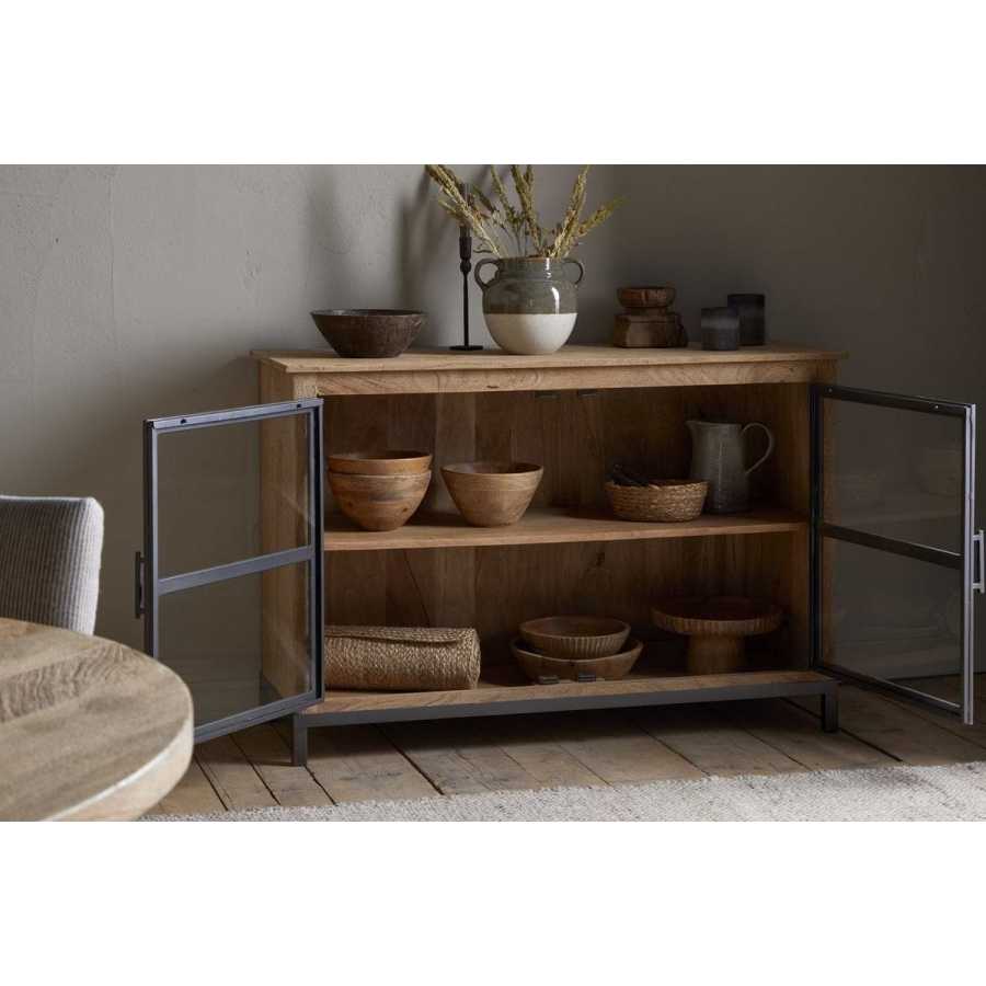 Nkuku Nirvi Mango Wood & Iron Sideboard - Black