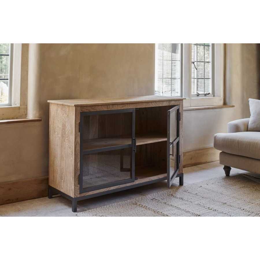 Nkuku Nirvi Mango Wood & Iron Sideboard - Black