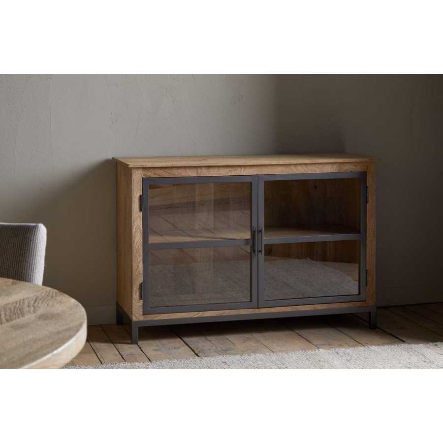 Nkuku Nirvi Mango Wood & Iron Sideboard - Black