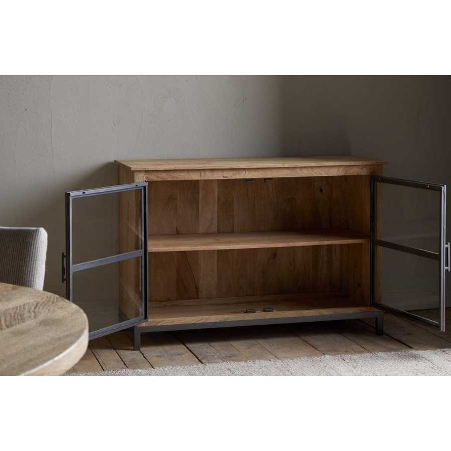 Nkuku Nirvi Mango Wood & Iron Sideboard - Black