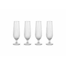 Nkuku Otuba Champagne Flute - Clear (Set of 4)