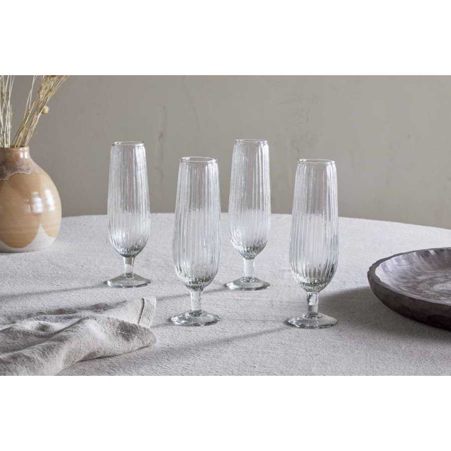 Nkuku Otuba Champagne Flute - Clear (Set of 4)