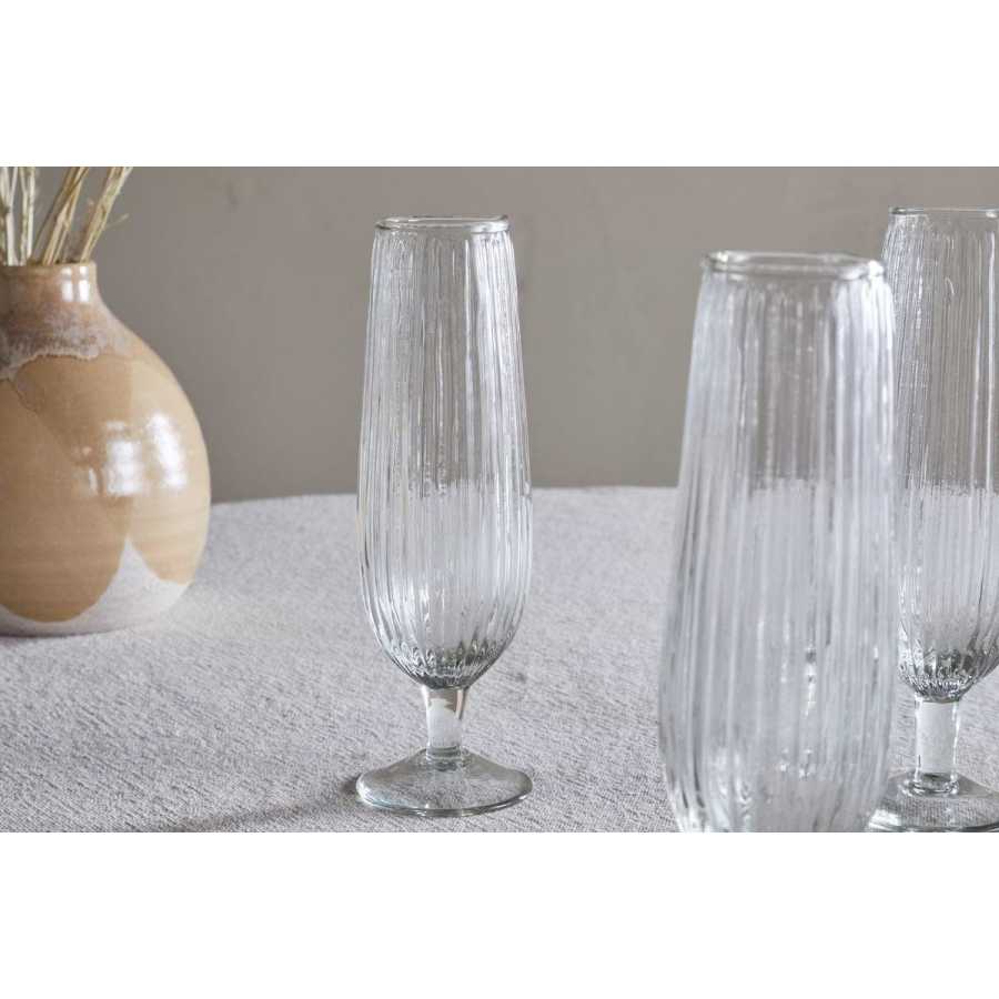 Nkuku Otuba Champagne Flute - Clear (Set of 4)