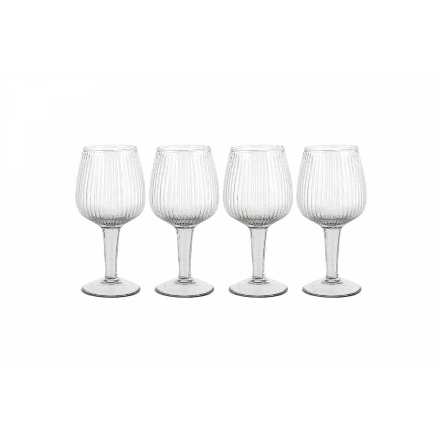 Nkuku Otuba Wine Glass - Clear (Set of 4)