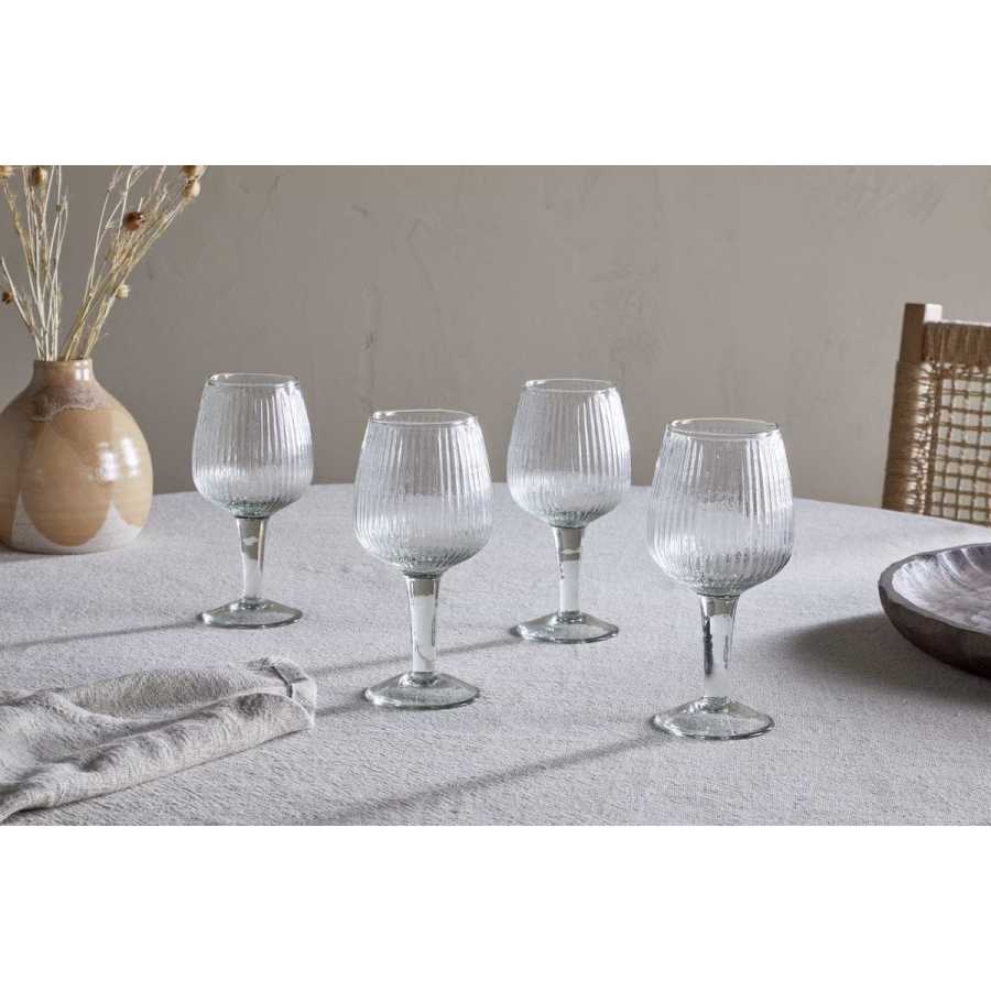 Nkuku Otuba Wine Glass - Clear (Set of 4)
