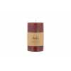 Nkuku Rustic Soy Blend Pillar Candle - Dark Cherry - Small