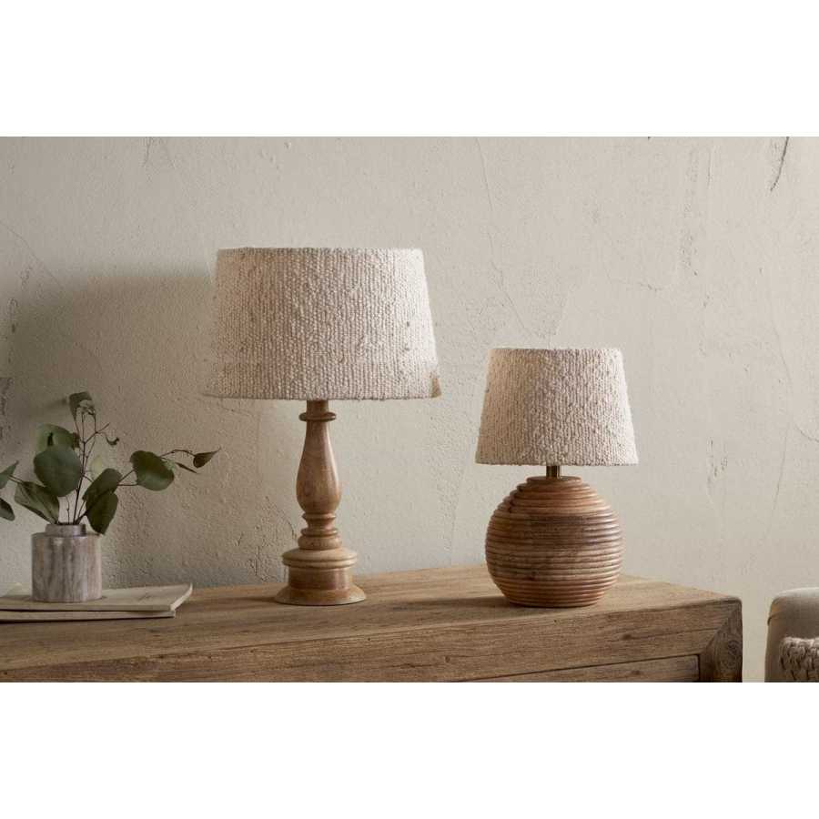 Nkuku Sakiti BouclÃ© Lampshade - Off White