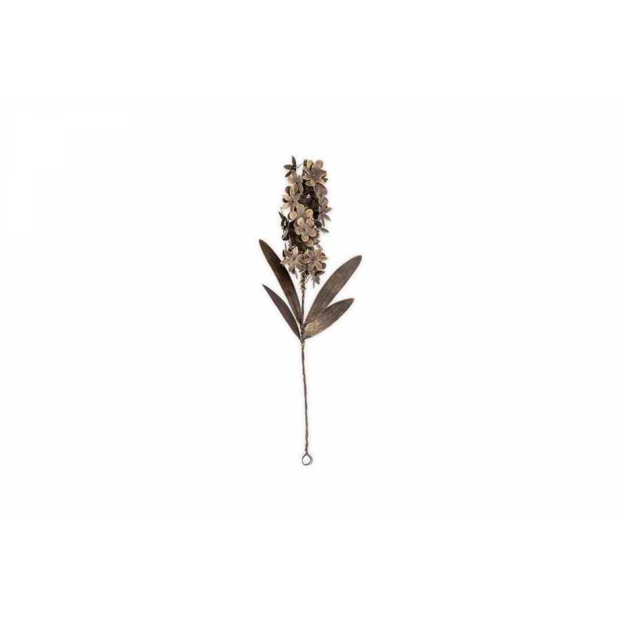 Nkuku Svara Stem Hyacinth - Antique Brass