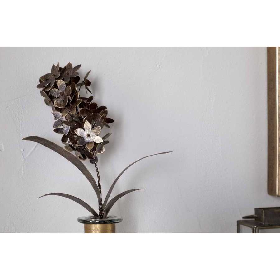Nkuku Svara Stem Hyacinth - Antique Brass