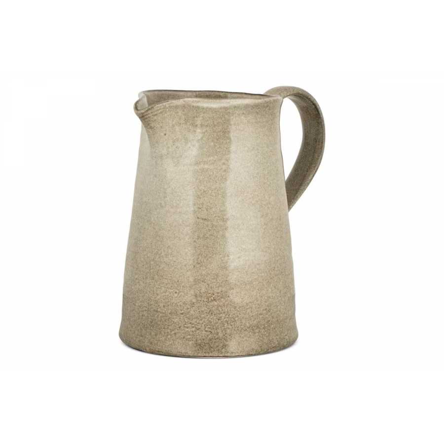 Nkuku Valinha Earthenware Jug - Grey - Large