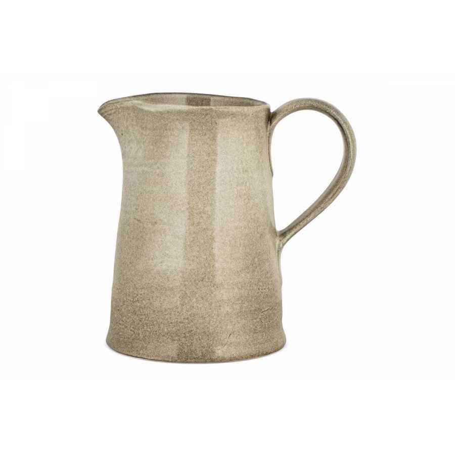 Nkuku Valinha Earthenware Jug - Grey - Large