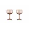 Nkuku Yala Hammered Gin Glass - Dusty Terracotta (Set of 2)