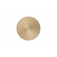 Nkuku Zuwena Etched Wall Clock - Antique Brass