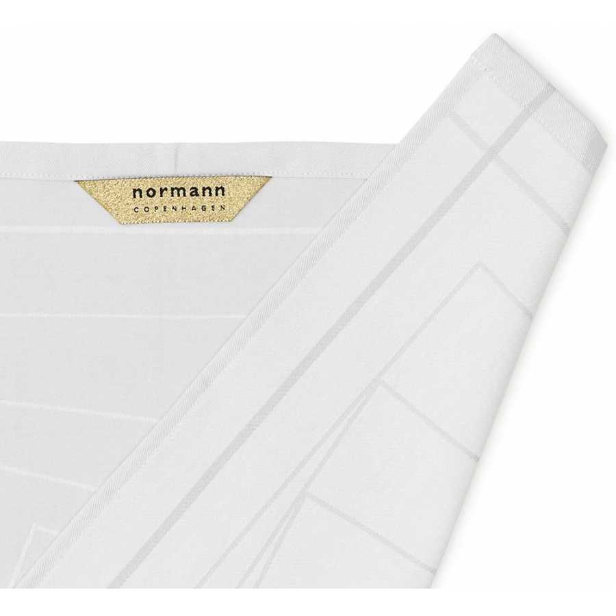 Normann Copenhagen Illusion Tea Towel - White