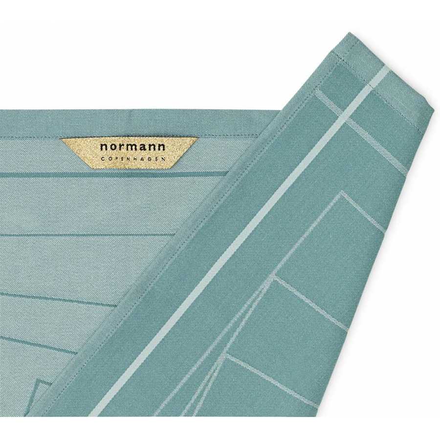 Normann Copenhagen Illusion Tea Towel - Turquoise