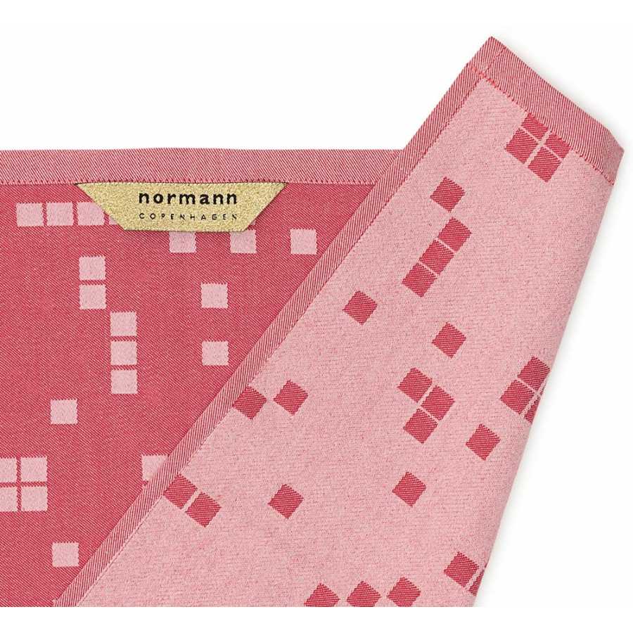 Normann Copenhagen Illusion Tea Towel - Pink