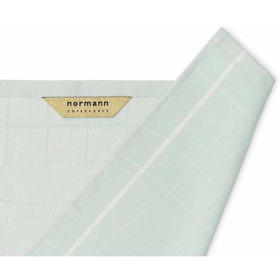 Normann Copenhagen Illusion Tea Towel - Mint