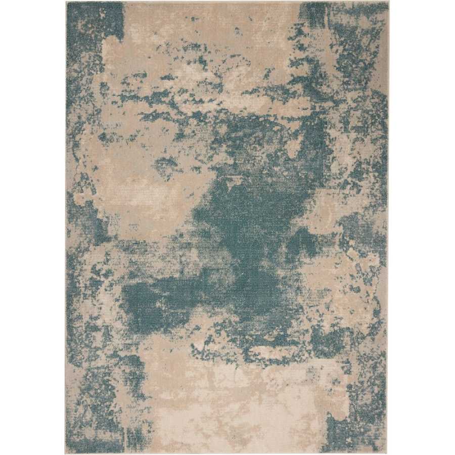 Nourison Maxell MAE13 Rug - Ivory & Teal