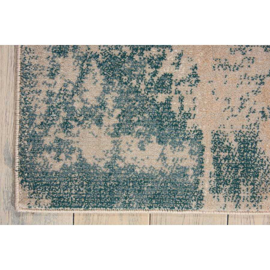 Nourison Maxell MAE13 Rug - Ivory & Teal