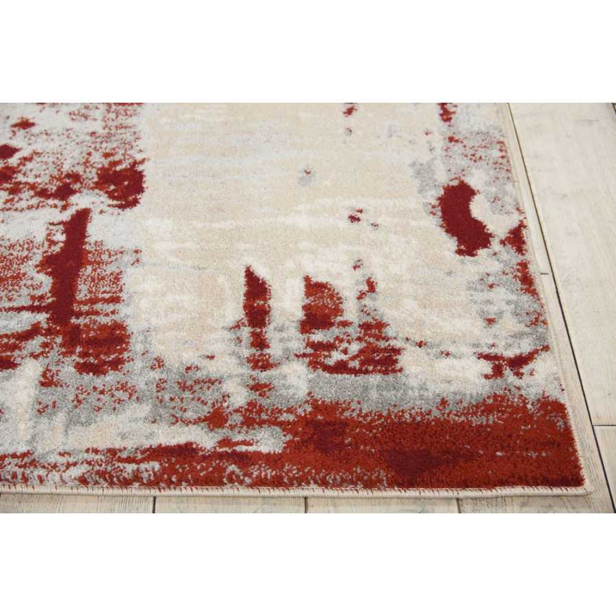 Nourison Maxell MAE14 Rug - Ivory & Red