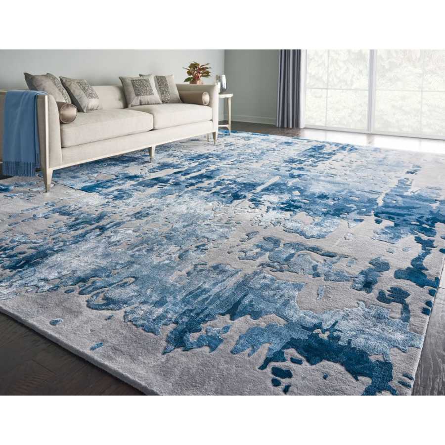 Nourison Prismatic PRS10 Rug - Blue & Grey