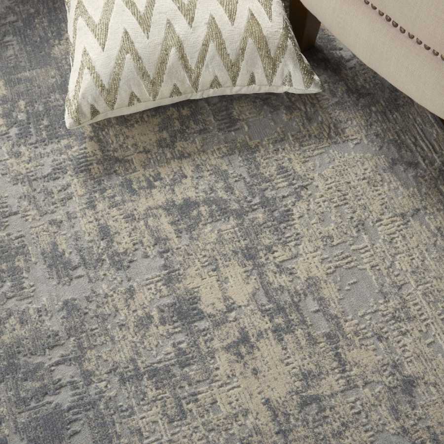 Nourison Rustic Textures RUS01 Rug - Ivory & Silver