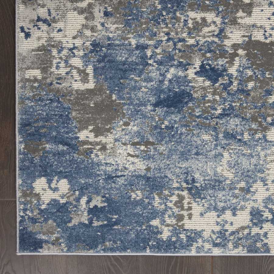 Nourison Rustic Textures RUS08 Rug - Grey & Blue