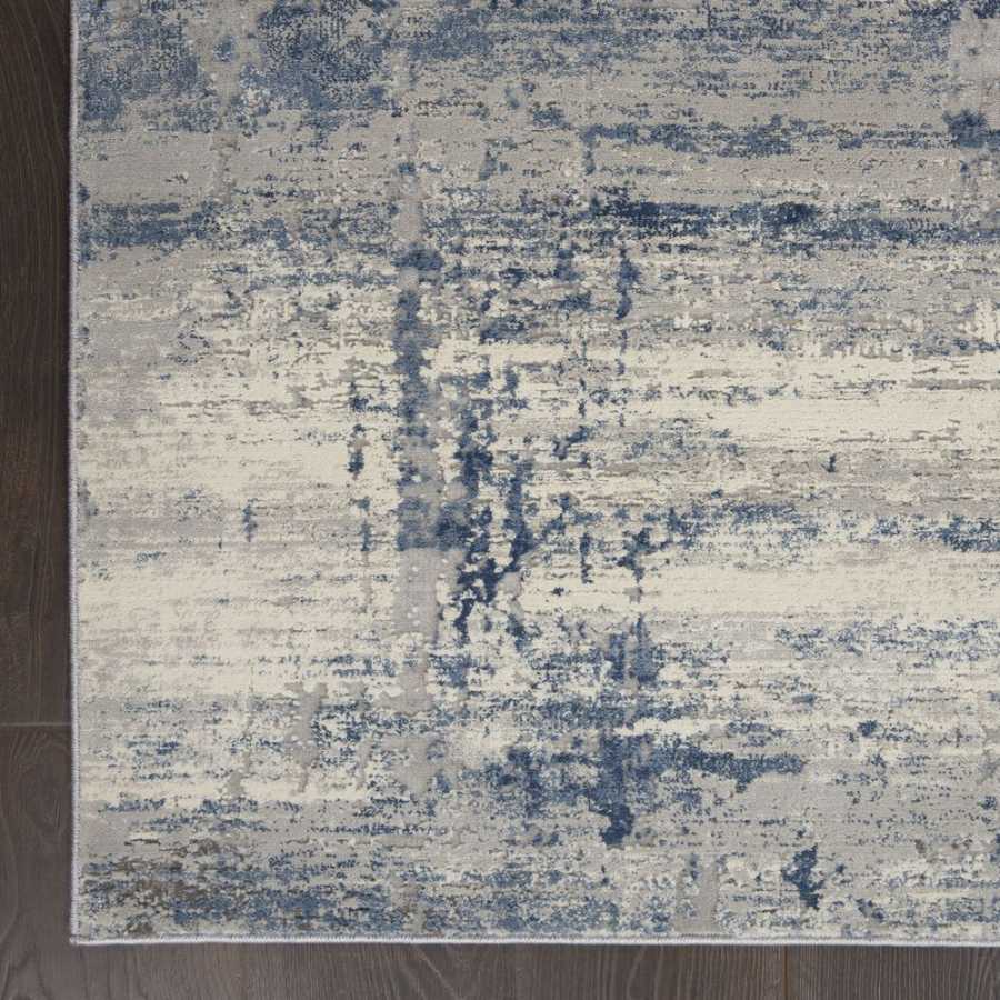 Nourison Rustic Textures RUS10 Rug - Ivory & Blue