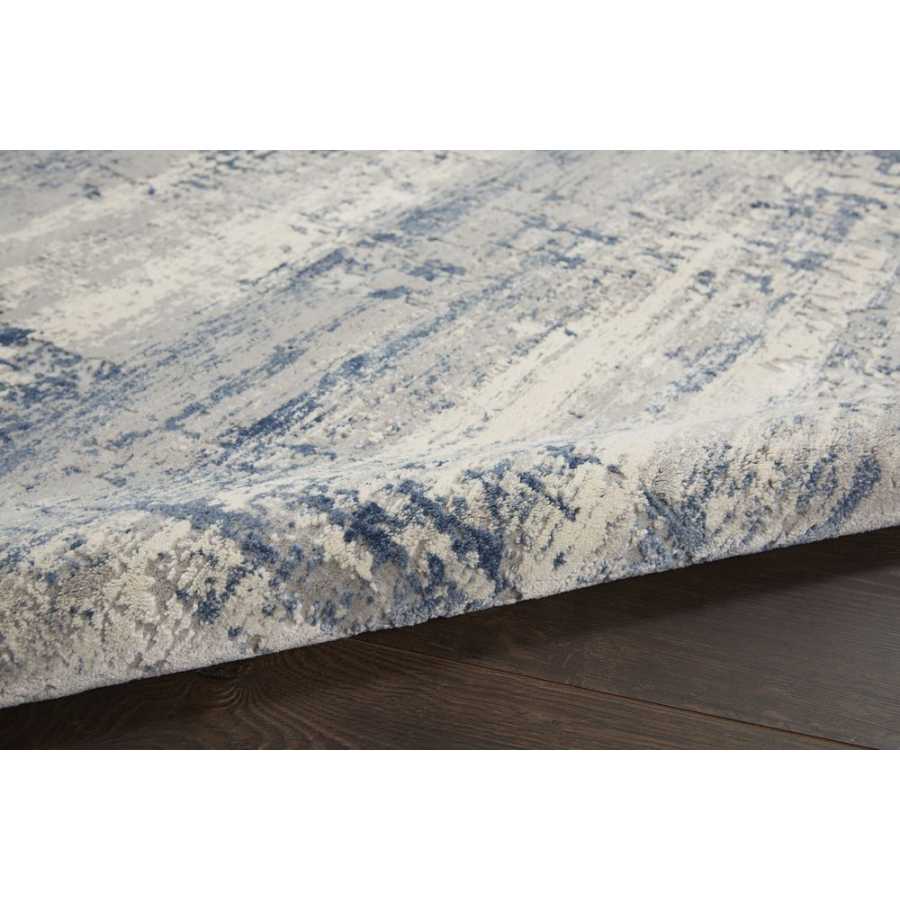 Nourison Rustic Textures RUS10 Rug - Ivory & Blue