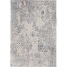 Nourison Silky Textures SLY06 Rug - Ivory & Grey