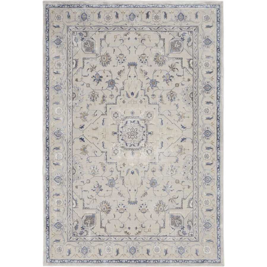 Nourison Silky Textures SLY08 Rug - Ivory & Grey