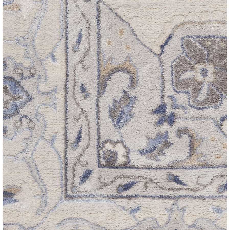 Nourison Silky Textures SLY08 Rug - Ivory & Grey