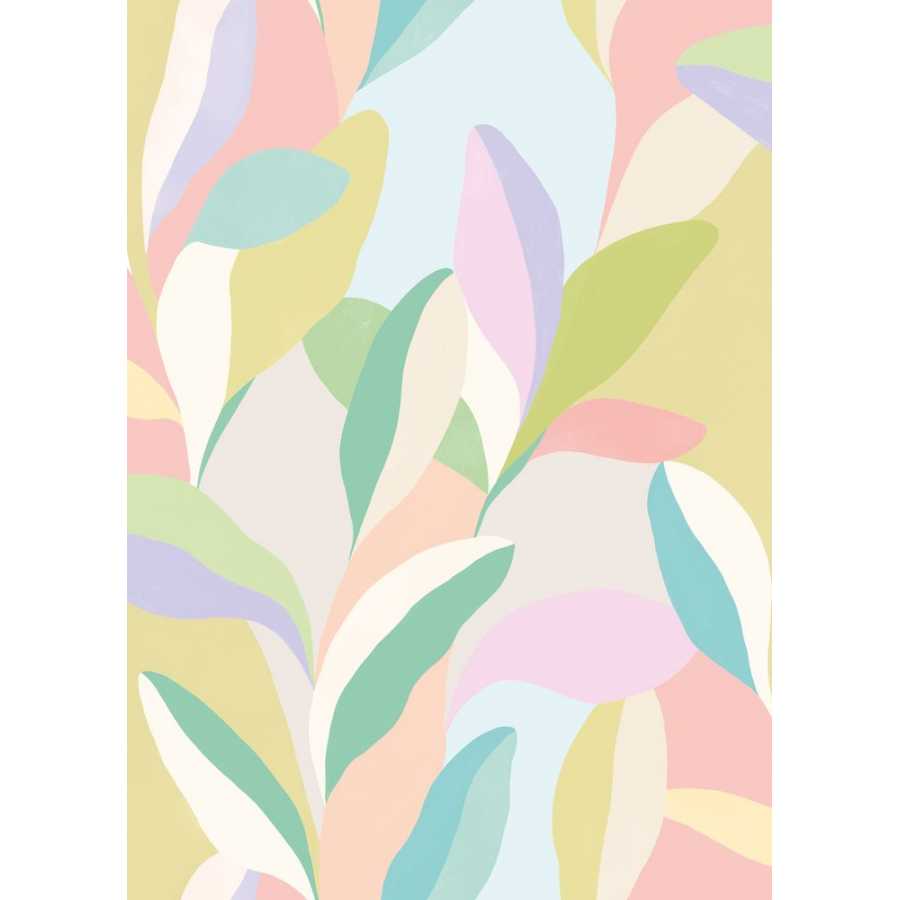Ohpopsi Abstract Riviera ABS50107W Wallpaper - Pink Lemonade