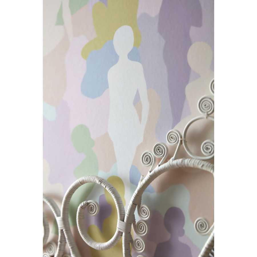 Ohpopsi Abstract Silhouette ABS50108W Wallpaper - Parma Violet
