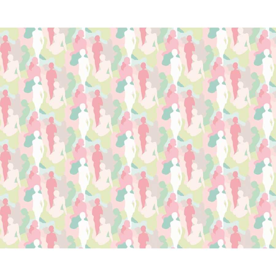 Ohpopsi Abstract Silhouette ABS50109W Wallpaper - Taffy Cream