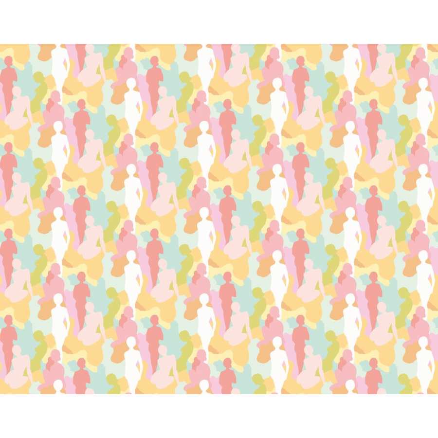 Ohpopsi Abstract Silhouette ABS50112W Wallpaper - Citrus Punch