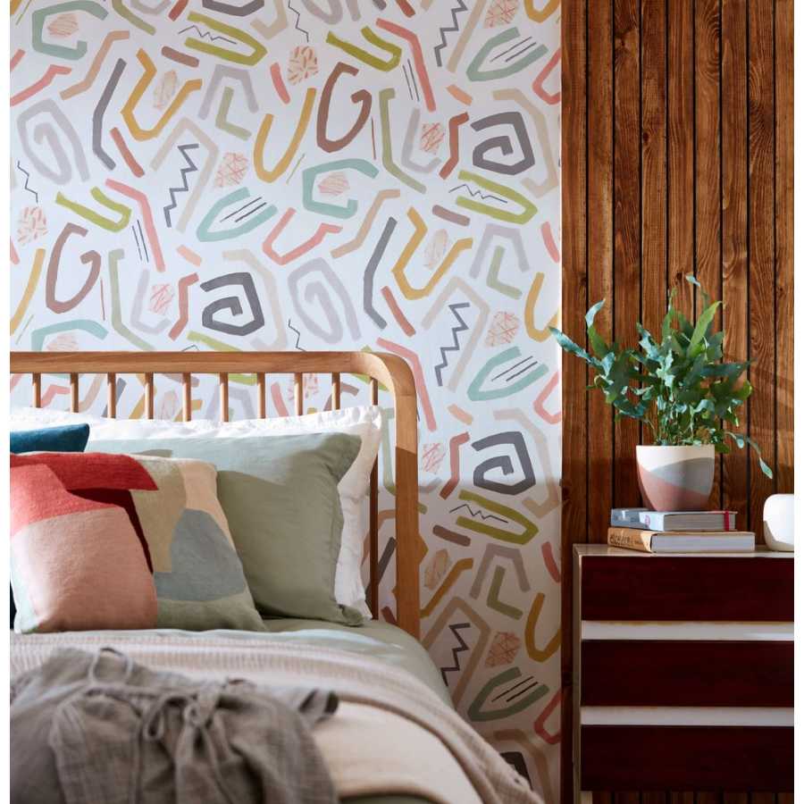 Ohpopsi Abstract Squiggle ABS50124W Wallpaper - Laurel & Sand