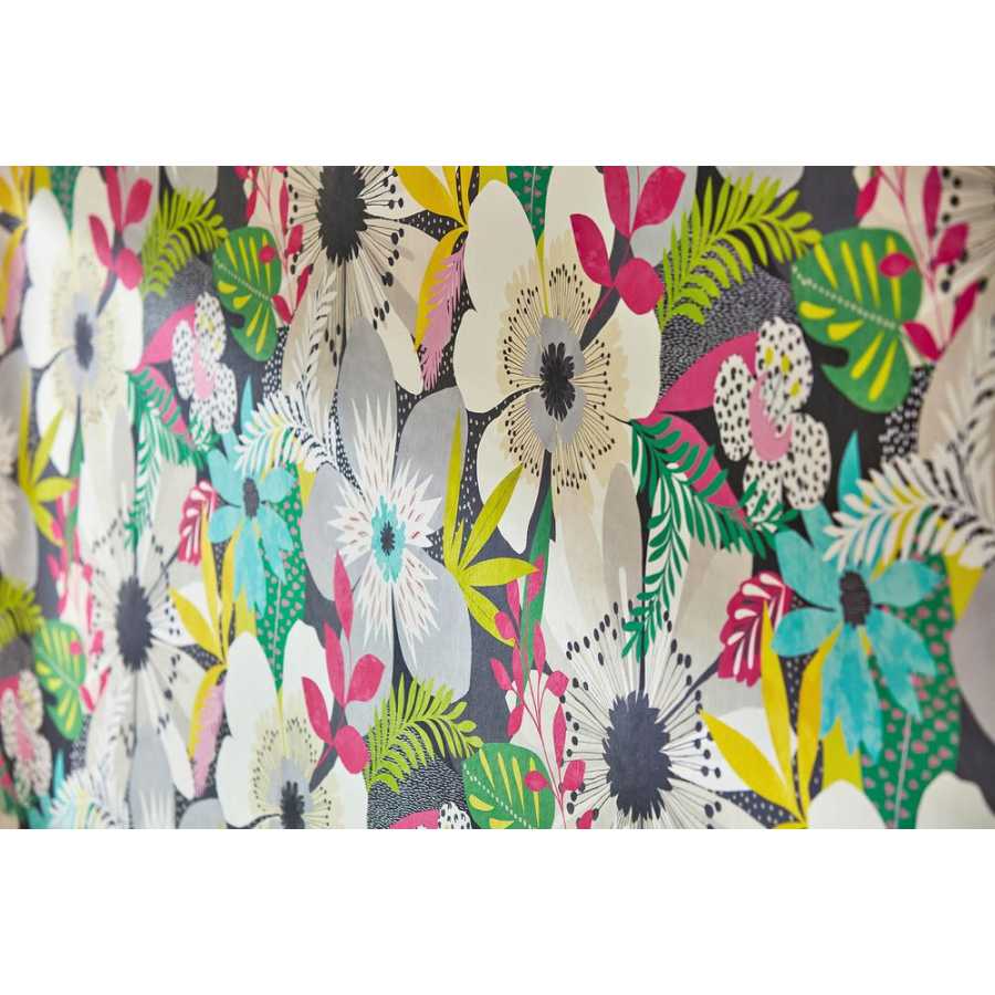 Ohpopsi Concept Floral Riot CEP50101W Wallpaper - Chalk & Carbon