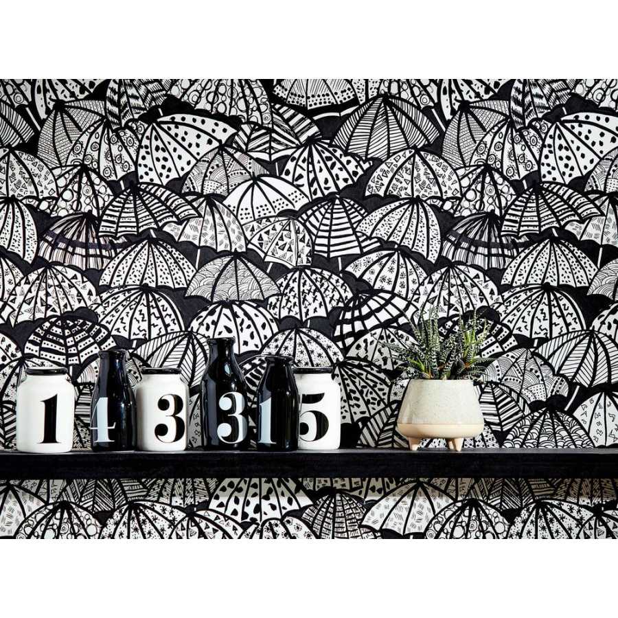 Ohpopsi Concept Jolly Brollies CEP50113W Wallpaper - Noir