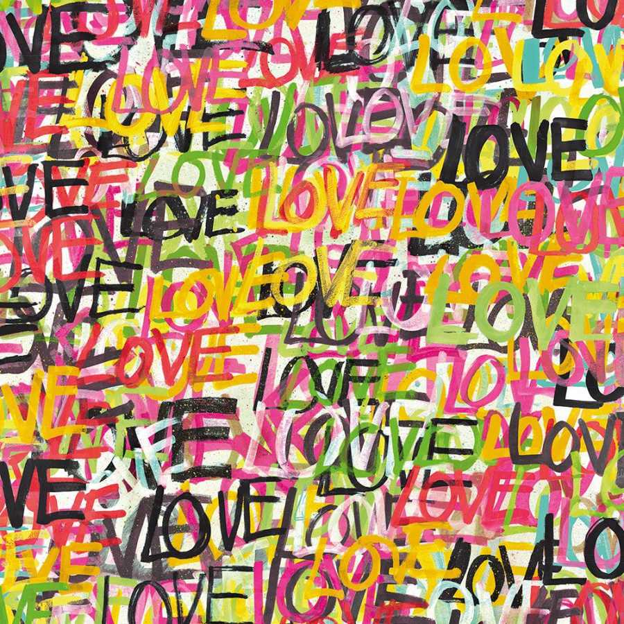 Ohpopsi Concept Love Scribble CEP50119W Wallpaper - Multi Riot