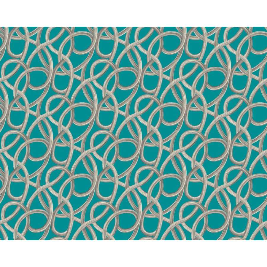 Ohpopsi Concept Twisted Geo CEP50124W Wallpaper - Turquoise