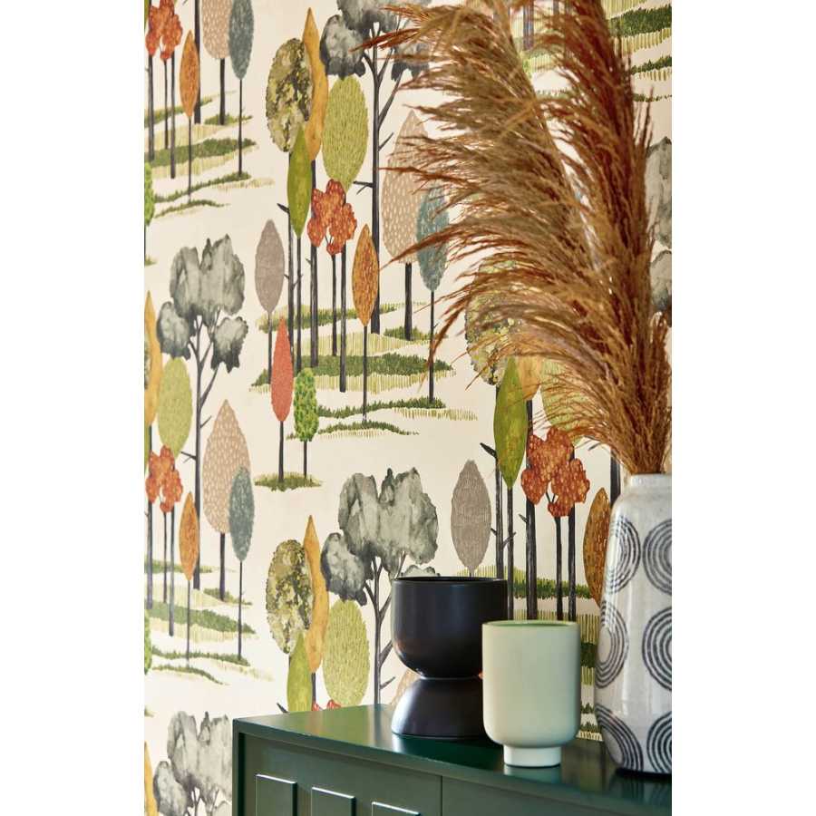 Ohpopsi Concept Tall Trees CEP50135W Wallpaper - Olive