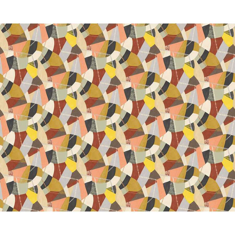 Ohpopsi Grafik Abstract Geo GRA50102W Wallpaper - Cinnamon